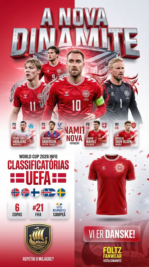 Dinamarca - Elenco 2026