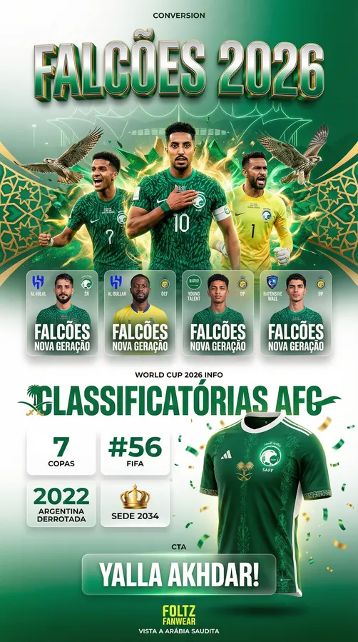 Arábia Saudita - Elenco 2026