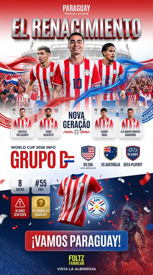 Paraguai - Elenco 2026